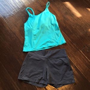 Athleta bundle. Sz S & 34c bra tip and shorts